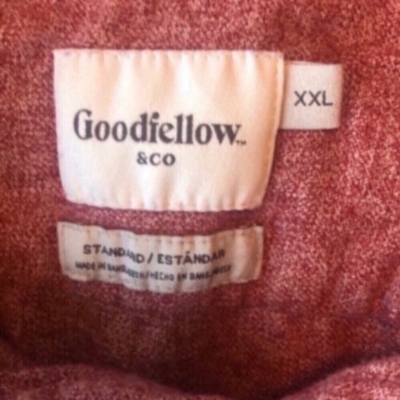 Goodfellow & Co Maroon Heathered Button Down - Picture 7 of 7